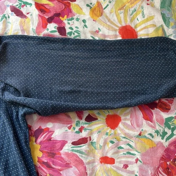 NWOT Magnolia Pearl, Navy dot Eudora Dress. Pristine - Picture 11 of 12